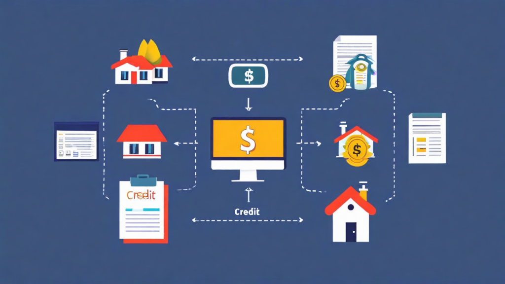 Flowchart outlining steps to safeguard your credit during home division in divorce.