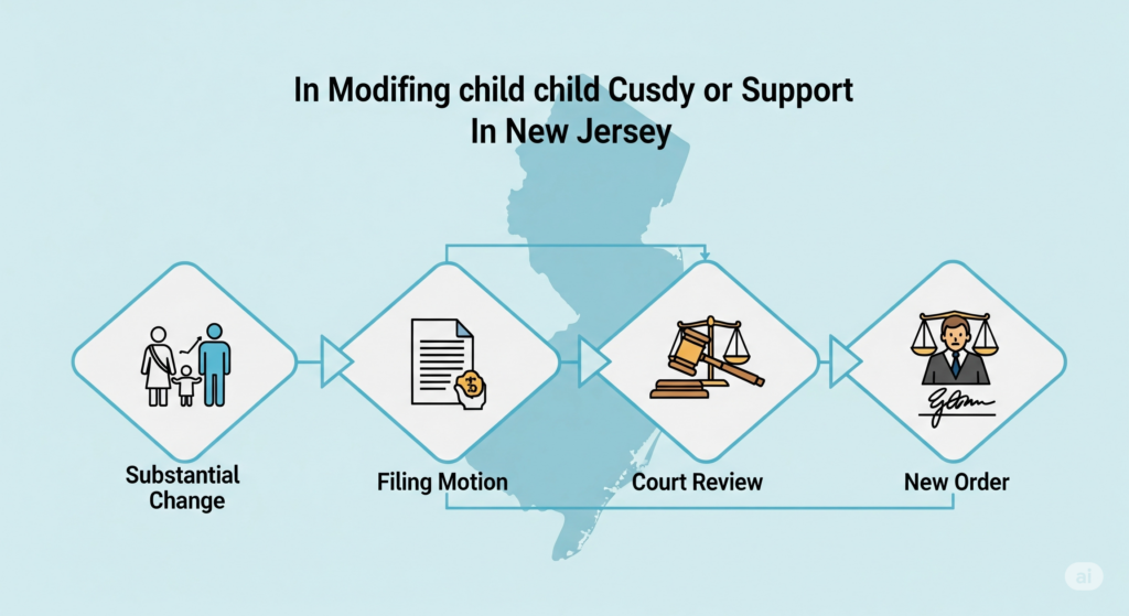 NJ Family Law Process Flowchart